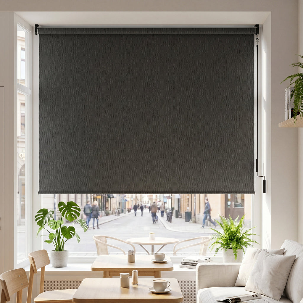 10'x8' Cordless Outdoor Roller Shade - UV Block Patio Sun Shade
