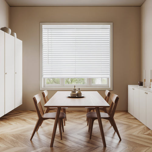 2" Cordless Faux Wood Blinds - Room Darkening Venetian Window Shades