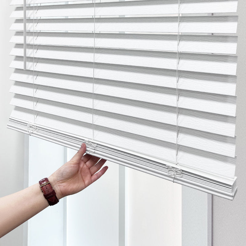2" Cordless Faux Wood Blinds - Room Darkening Venetian Window Shades