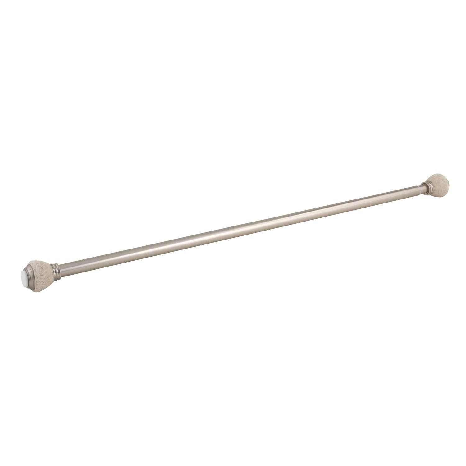 3ft Straight Tension Shower Curtain Rod - Brushed Nickel Finish