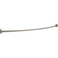 61-Inch Curved Shower Curtain Rod - Stainless Steel Adjustable Rail