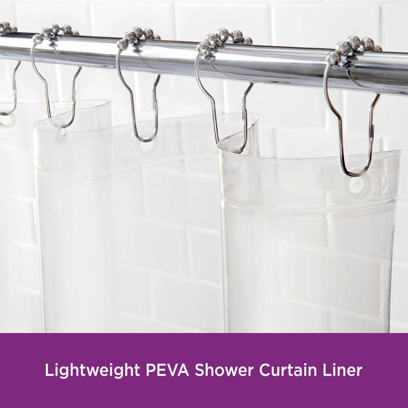 PEVA Shower Liner - Waterproof Antimicrobial - Bathroom Curtain Liner