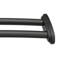 Moen Adjustable Double Curved Shower Rod - Matte Black Stainless Steel