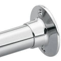 60-Inch Straight Fixed Shower Curtain Rod - Corrosion Resistant Donner