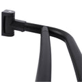 Double Curved Shower Rod | Matte Black Aluminum | Adjustable 44-70"