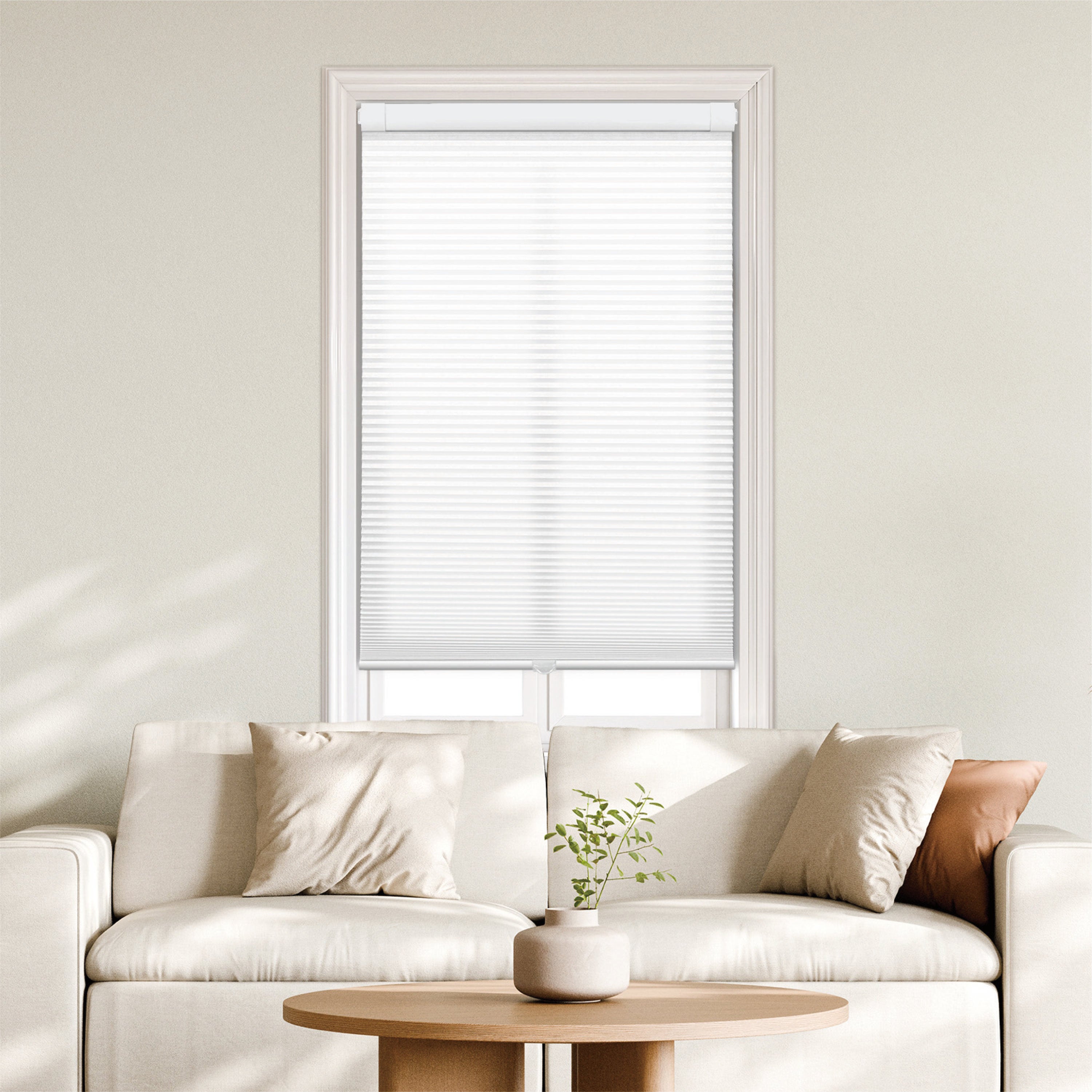 No Drill Cordless Cellular Shades | Light Filtering EZ Grip Pro
