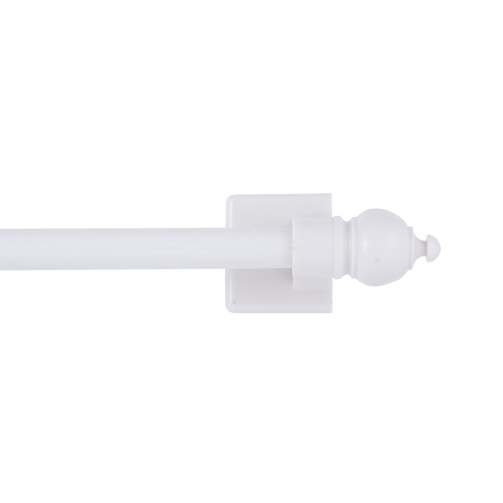 Adjustable Magnetic Curtain Rod, 7/16" Steel for Metal Doors 16-28"