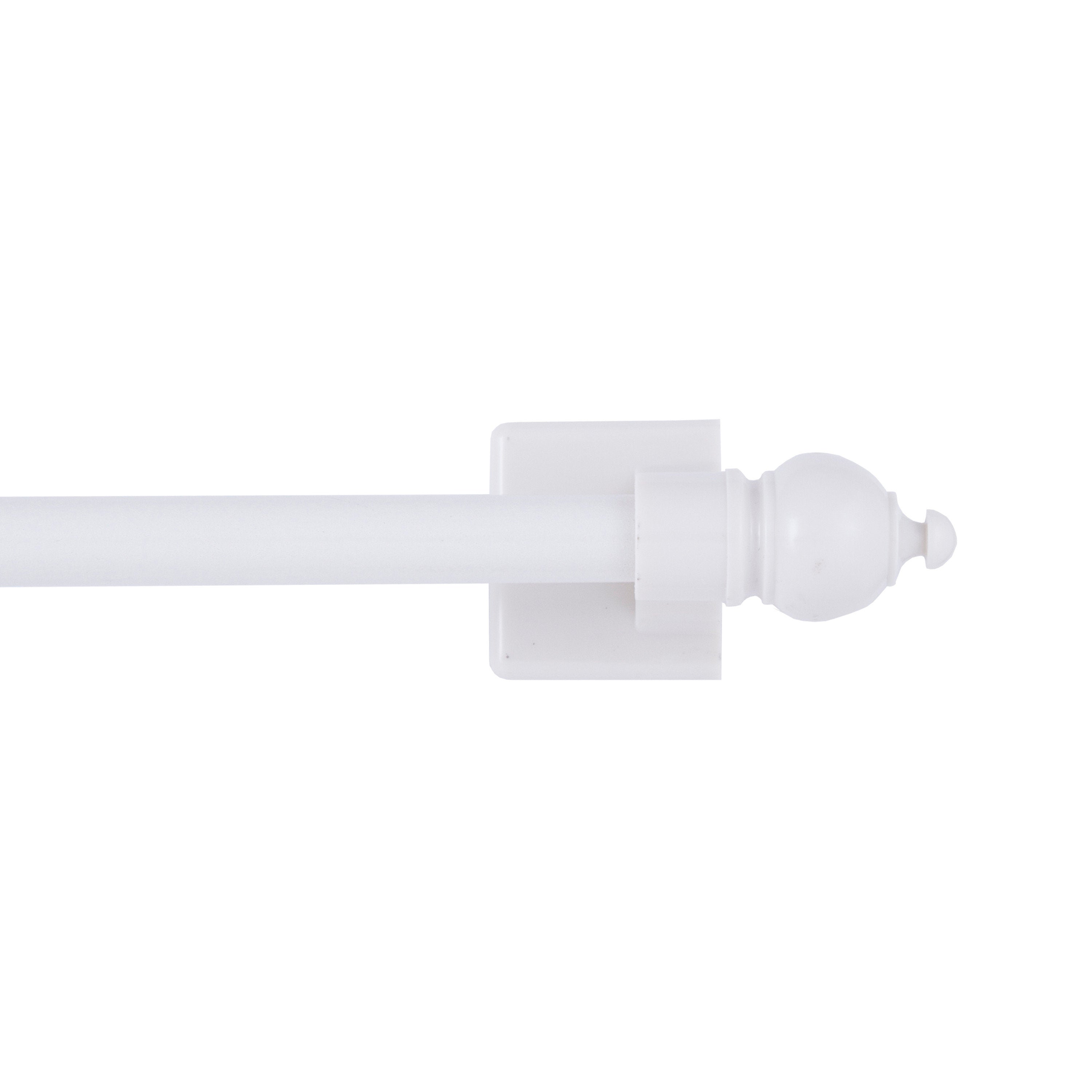 Adjustable Magnetic Curtain Rod, 7/16" Steel for Metal Doors 16-28"