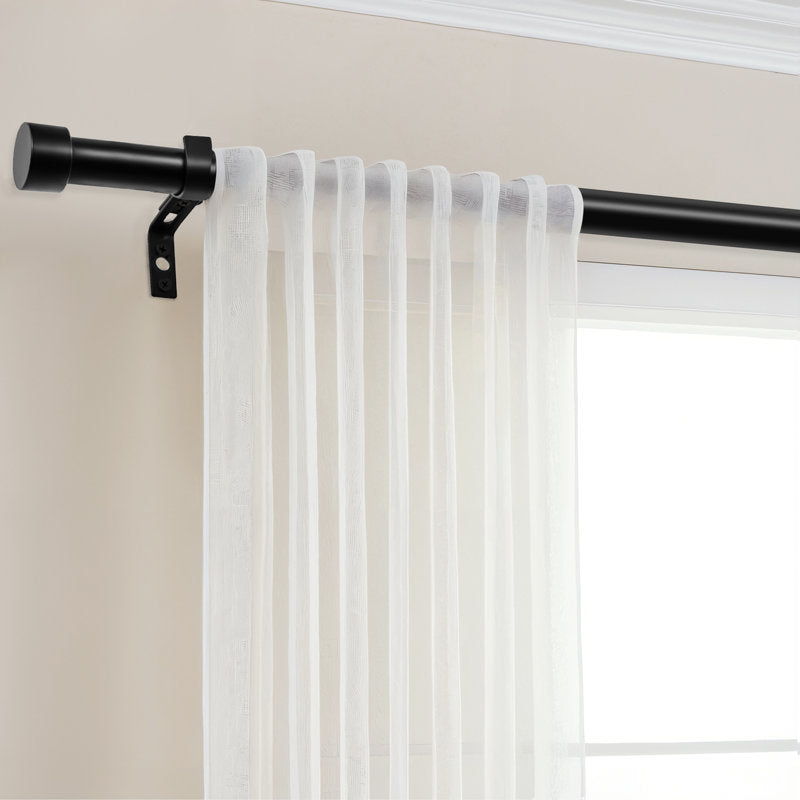 1" Modern Aluminum Adjustable Curtain Rod - Indoor/Outdoor
