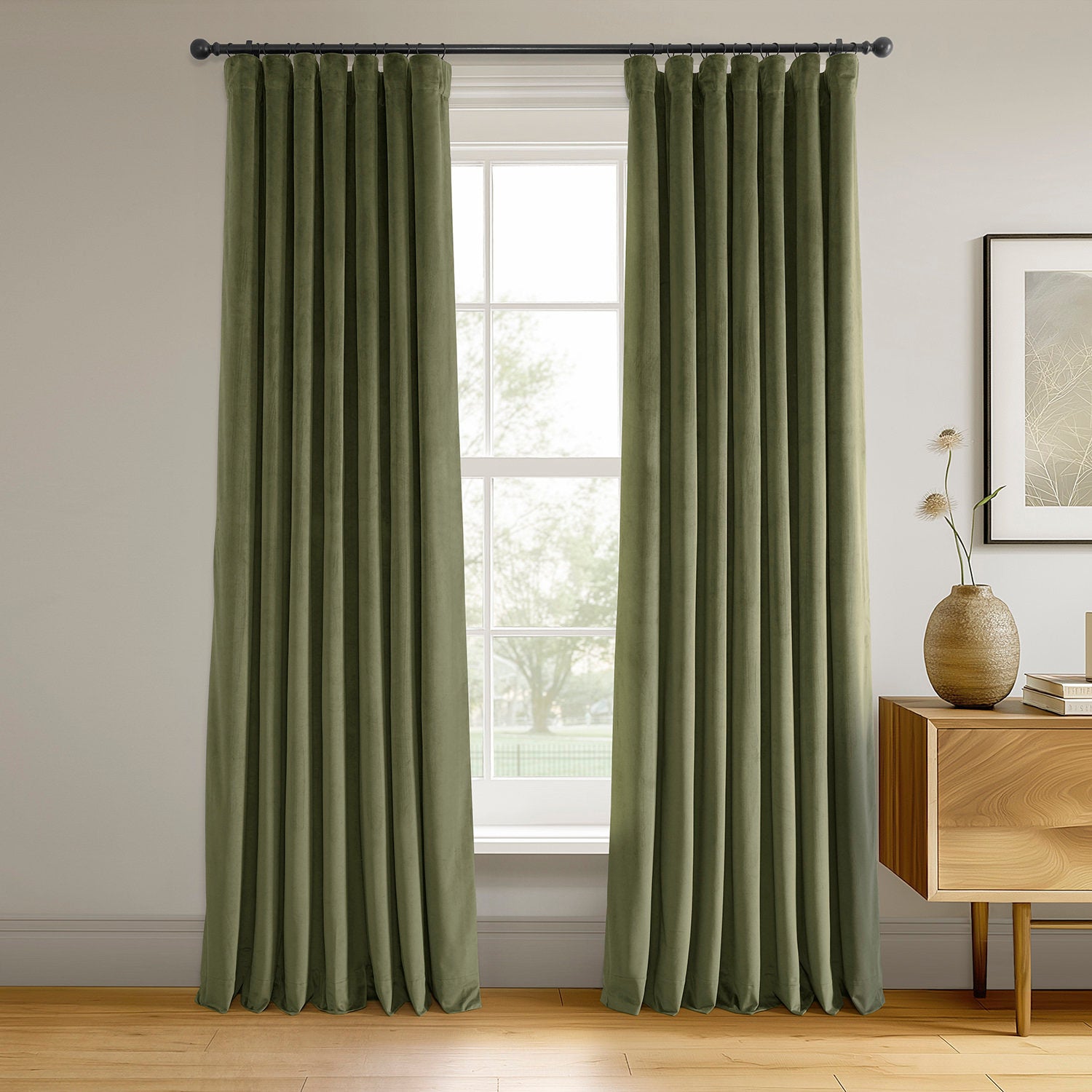 Olivia Velvet Blackout Curtain | Thermal Insulating Window Panel
