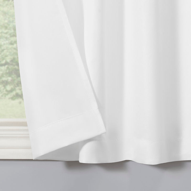 Semi-Sheer 3-Piece Curtain Valance and Tier Set for Kitchen Windows