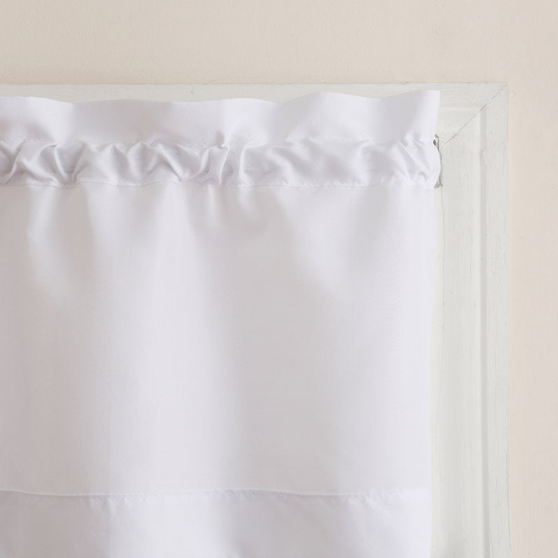 Semi-Sheer 3-Piece Curtain Valance and Tier Set for Kitchen Windows