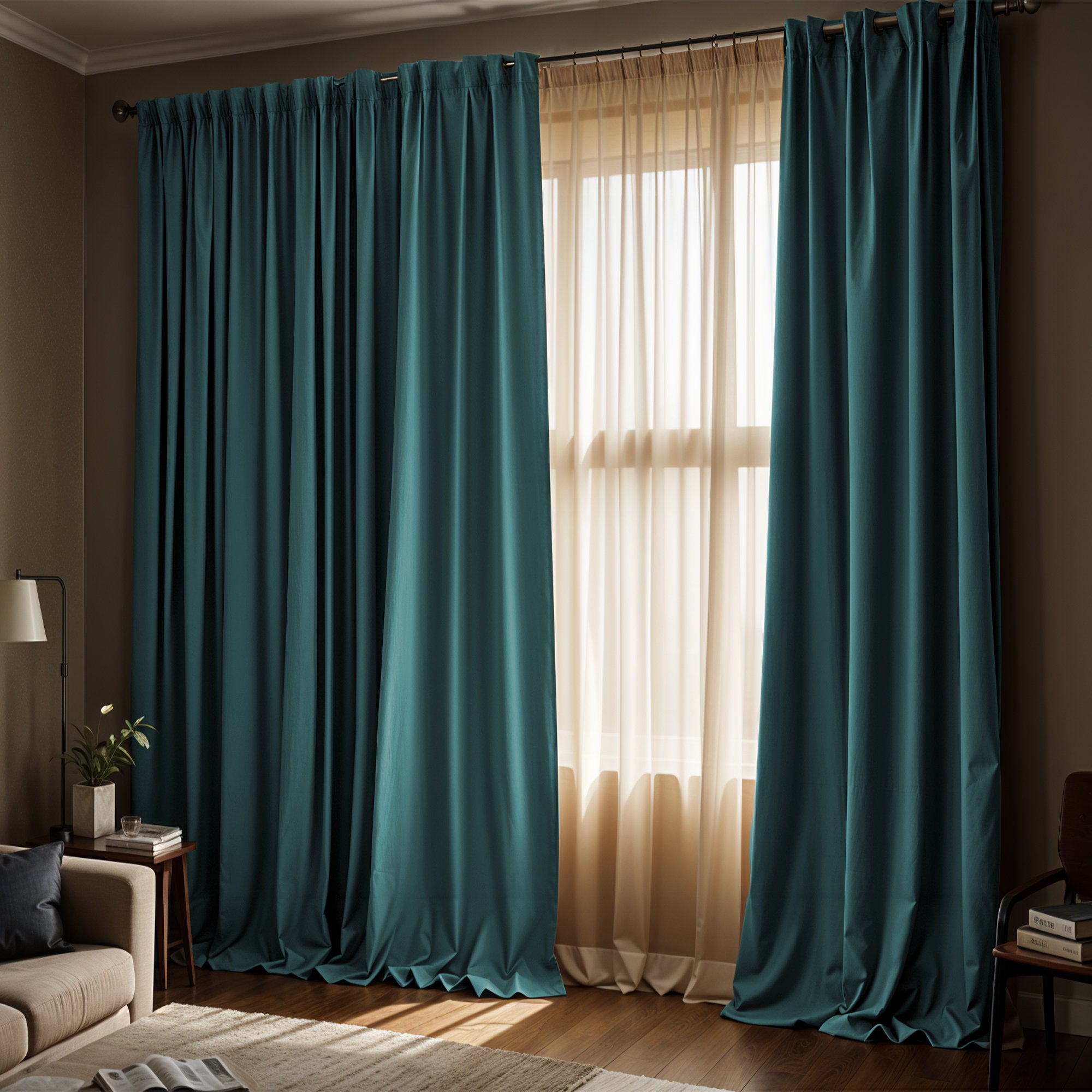 Timiko Thermal Insulated Blackout Curtain Panels for Bedroom