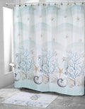 Coastal Undersea Shower Curtain - Beaded Polyester Bathroom Decor